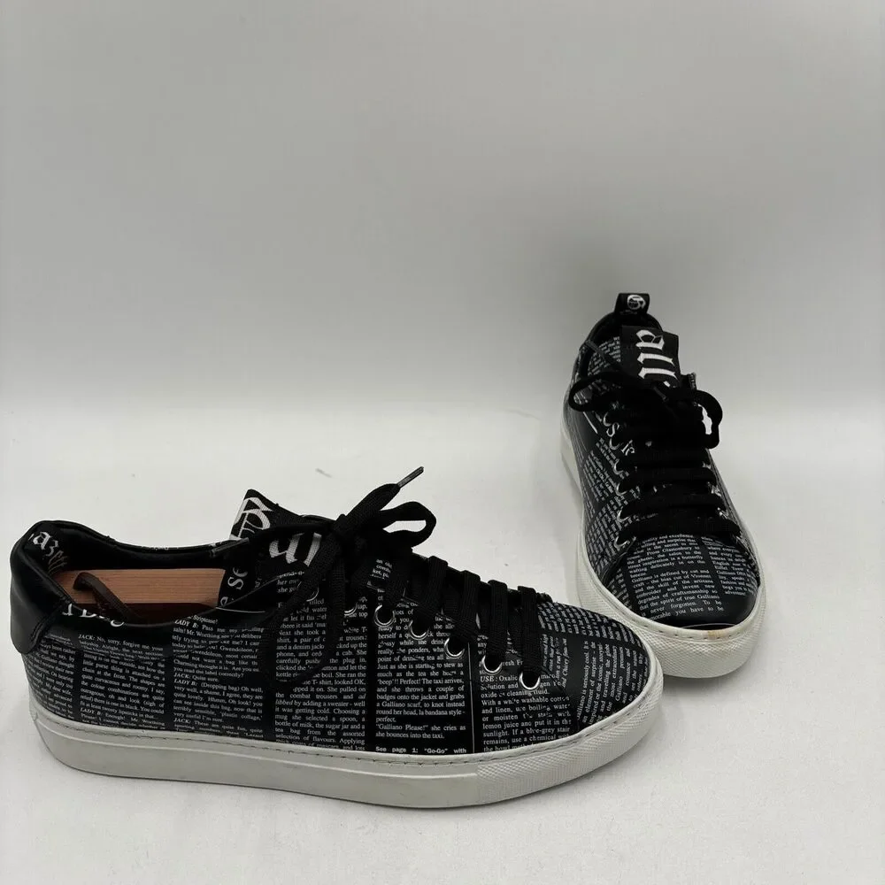 John Galliano | Shoes | John Galliani Gazet Print Black  display picture 1